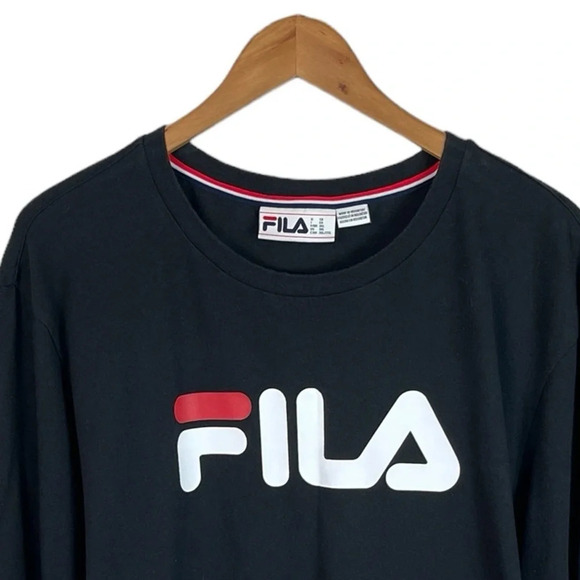 TS1002 Men’s FILA Italia Athletic Streetwear Brand Logo T Shirt 3XL - Picture 3 of 4